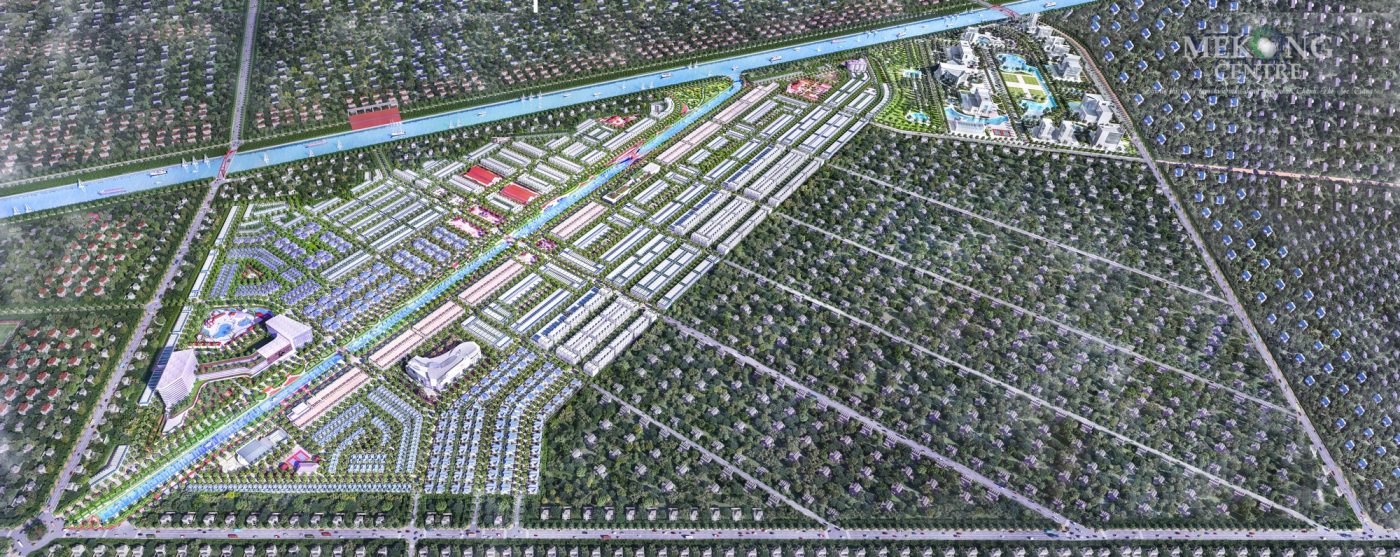 Phối cảnh tổng thể dự án Khu đô thị Mekong Centre Sóc Trăng