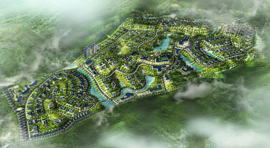 Hình ảnh phối cảnh tổng thể dự án Legacy Hill tại Lương Sơn, Hòa Bình