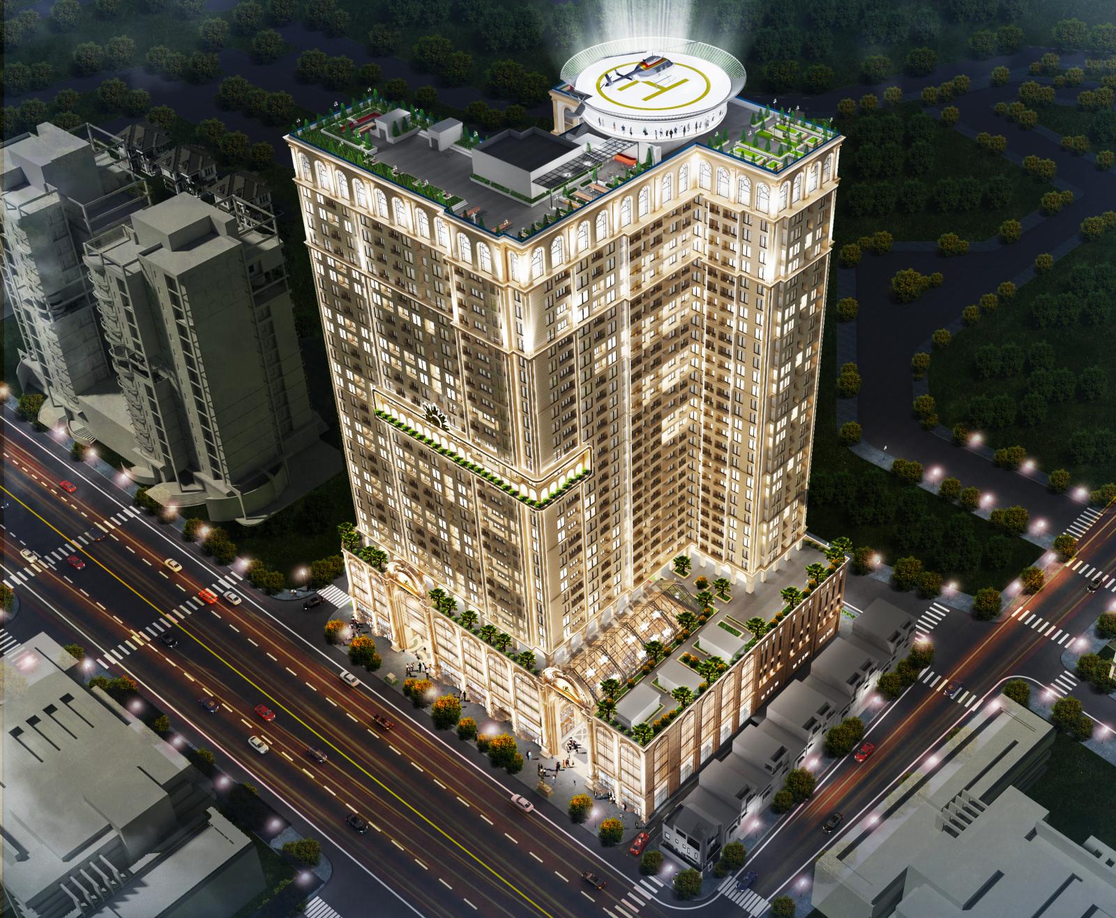 Phối cảnh tổng thể dự án IGG Tower Hạ Long